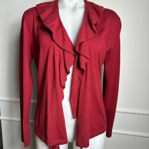 Lafayette 148 New York Woman’s CASHMERE open front cardigan  Sz S